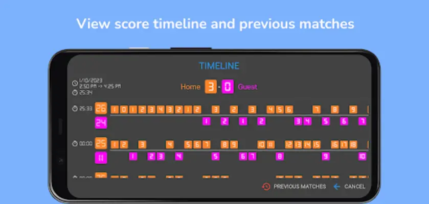 Volleyball scoreboard android App screenshot 3